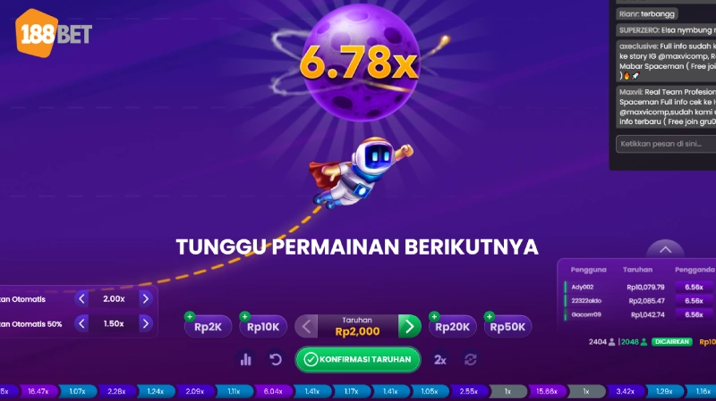 Tampilan Permainan Slot Pragmatic Spaceman - 188BET